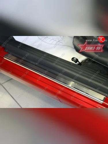 Накладки на внутренние пороги Souz-96 Chevrolet Aveo T200 хэтчбек 5 дв (2002-2008)