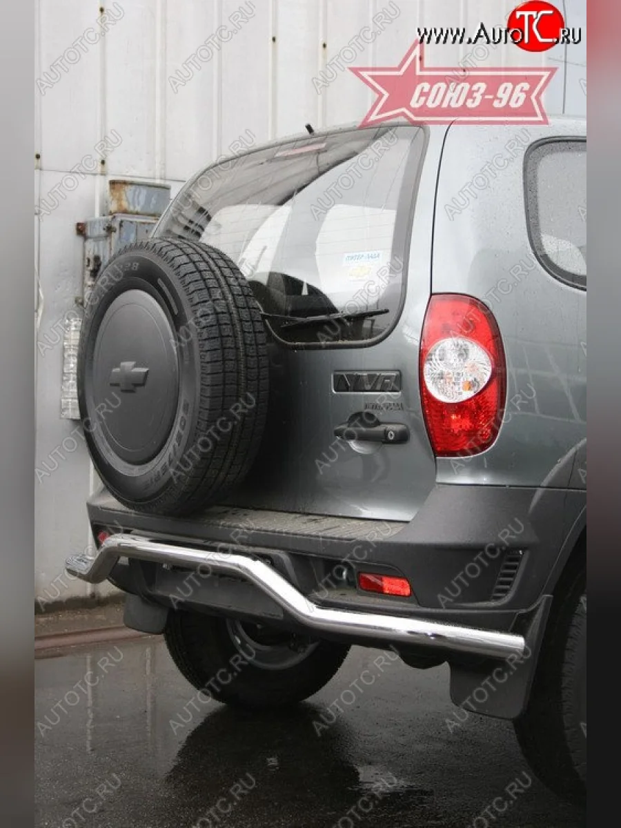 Защита заднего бампера Souz-96 v1 (d60) Chevrolet Niva 2123 рестайлинг (2009-2020)  в Перми Пермском крае