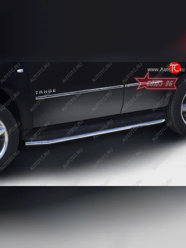 Защита штатных порогов Souz-96 (d60) Chevrolet Tahoe  GMT900 (2006-2013) 5 дв.