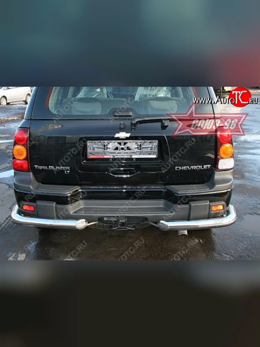 Защита заднего бампера Souz-96 (d76)  Chevrolet Trailblazer (2006-2012) GMT360  в Самаре Самарской области