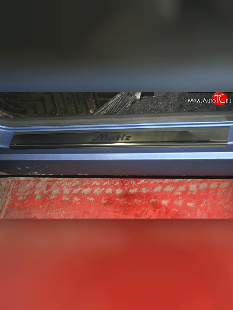 Комплект накладок на порожки автомобиля (рестайлинг) Novline Daewoo Matiz M100 дорестайлинг (1998-2000)  в Керчи Республика Крым