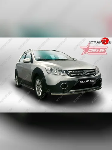 Защита переднего бампера одинарная Souz-96 (d42). Dong Feng H30 (2013-2017)