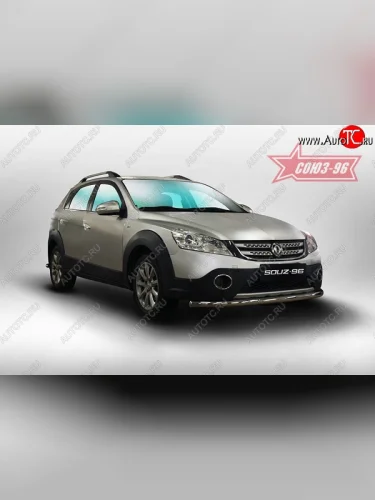 Защита переднего бампера одинарная Souz-96 (d60) Dong Feng H30 (2013-2017)