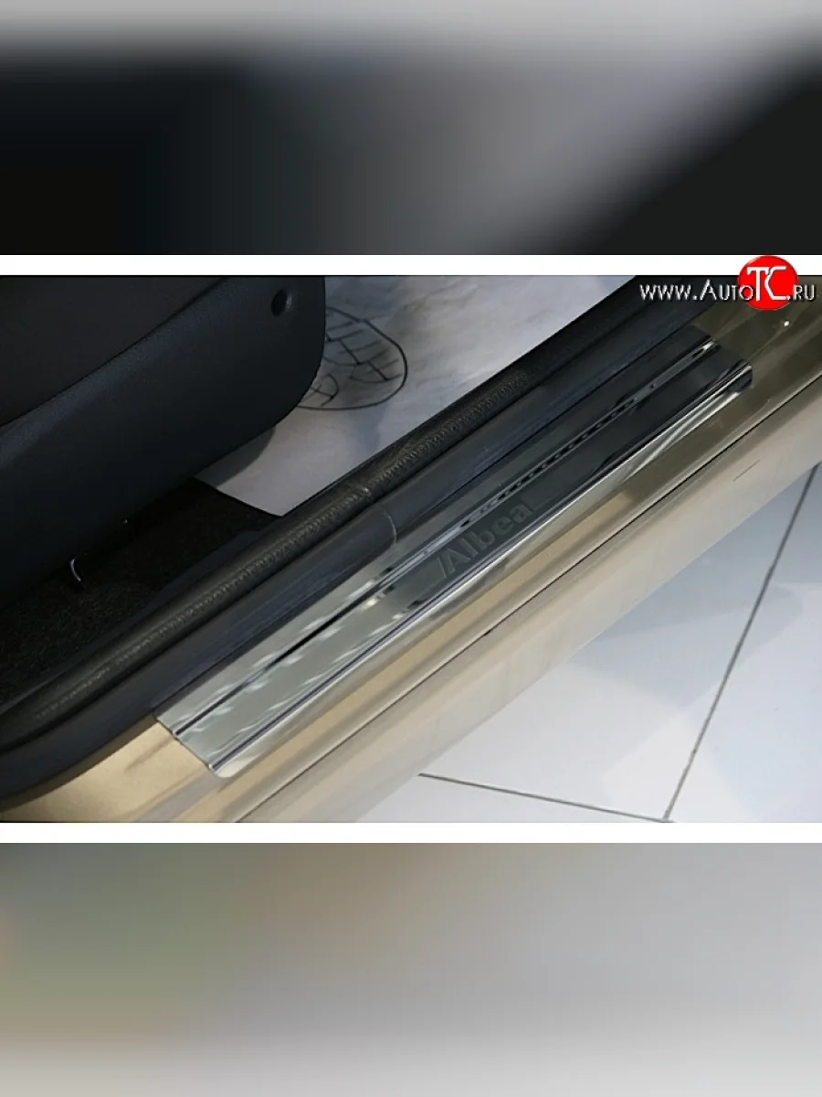 Комплект накладок на порожки автомобиля Novline Fiat Albea 170 седан (2002-2012)  в Перми Пермском крае