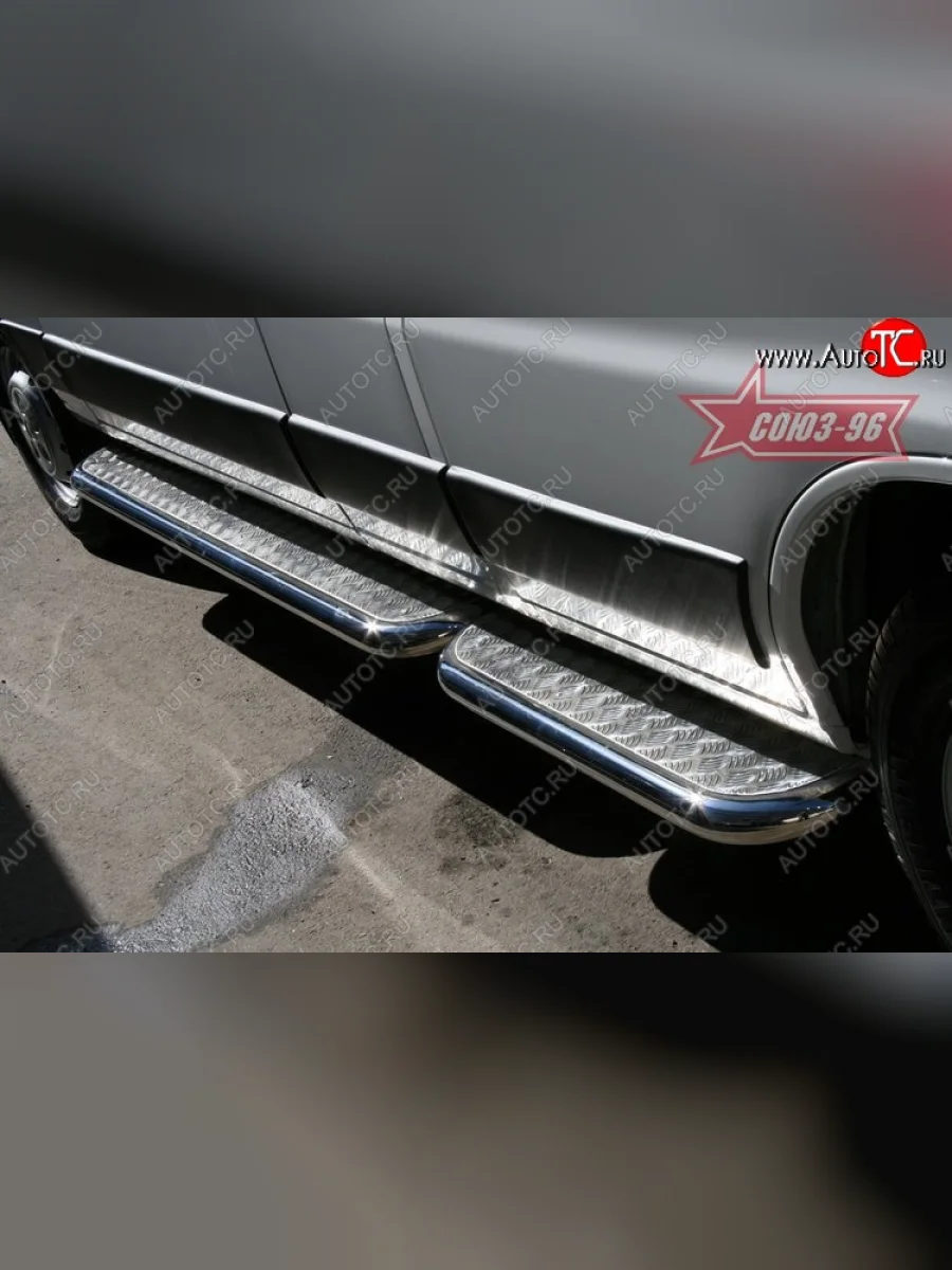 Защита порогов с листом Souz-96 (d60).  Fiat Ducato (2006-2014) 250  в Самаре Самарской области