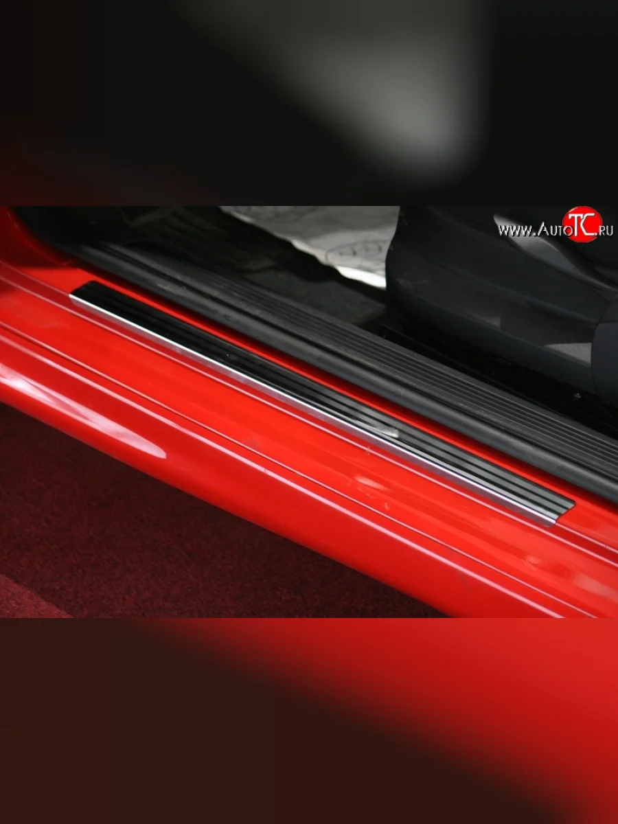 Комплект накладок на порожки автомобиля Novline Fiat Grande Punto (2005-2012)  в Перми Пермском крае