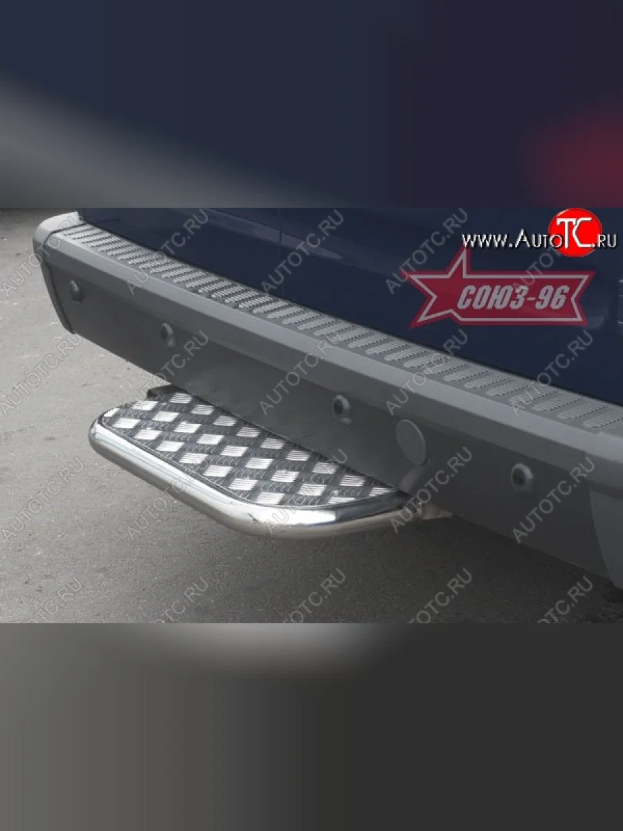 Защита заднего бампера с площадкой Souz-96 (d60) Ford Tourneo Connect 1 дорестайлинг (2002-2007)  в Перми Пермском крае