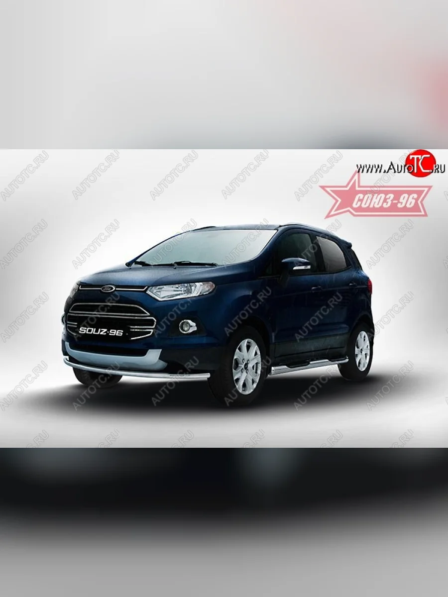 Защита переднего бампера (d42) Souz-96 Ford EcoSport дорестайлинг (2013-2019)  в Керчи Республика Крым