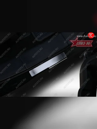 Накладки на внутренние пороги Souz-96 (без логотипа) Ford Edge  CD539 (2015-2018) дорестайлинг