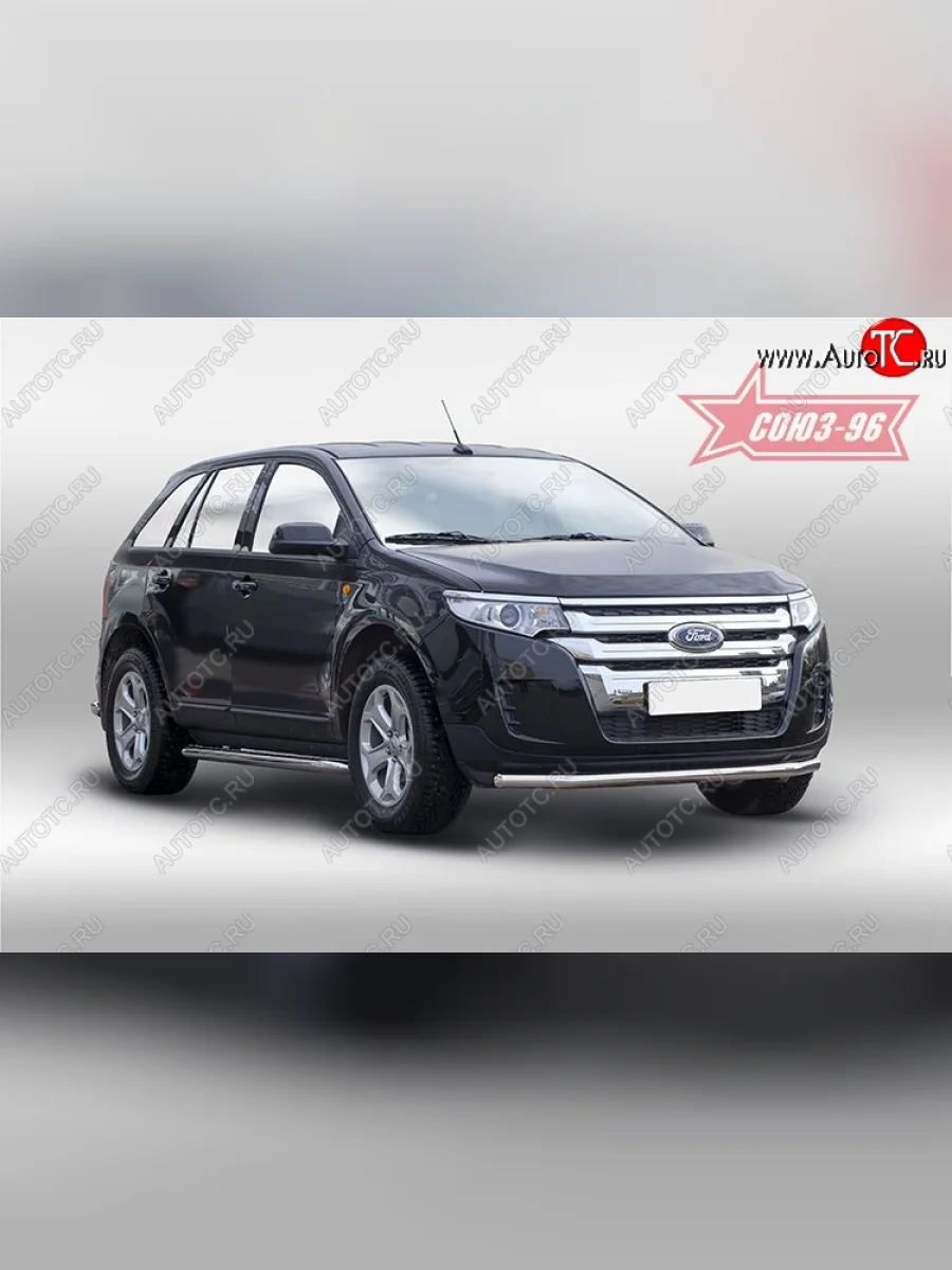 Защита переднего бампера одинарная Souz-96 (d60) Ford Edge CD539 дорестайлинг (2015-2018)  в Керчи Республика Крым