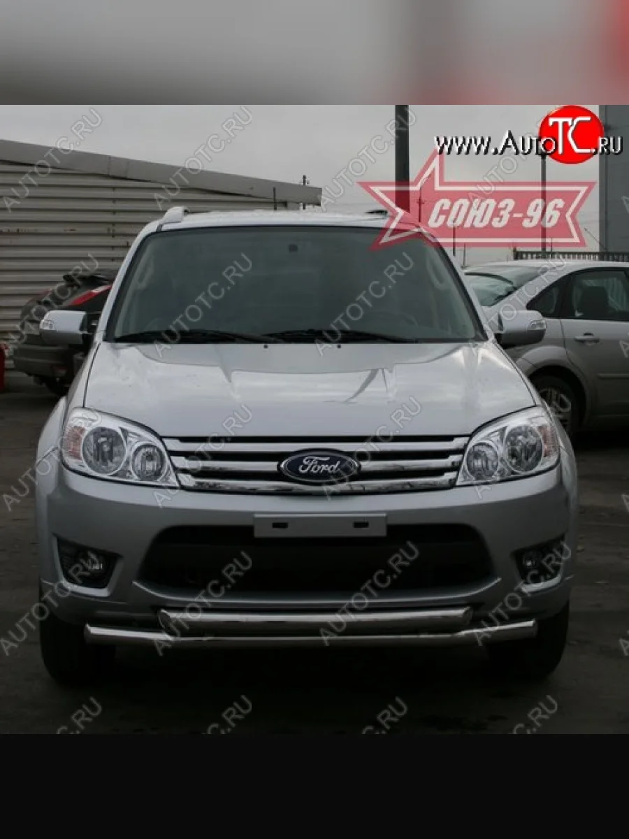 Защита переднего бампера одинарная Souz-96 (d60/60) Ford Escape 2 (2008-2012)  в Керчи Республика Крым