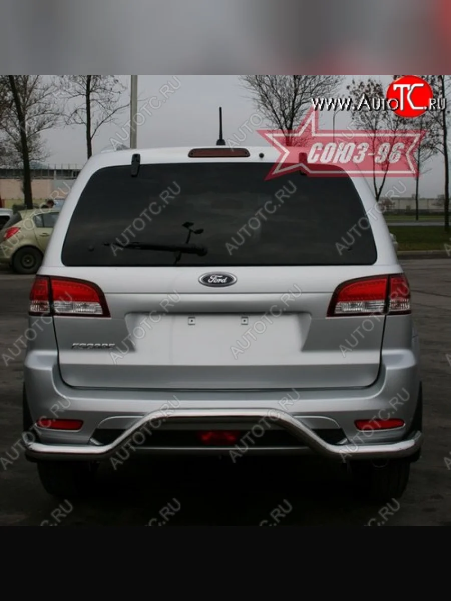 Защита заднего бампера Souz-96 (d60)  Ford Escape (2008-2012) 2  в Самаре Самарской области