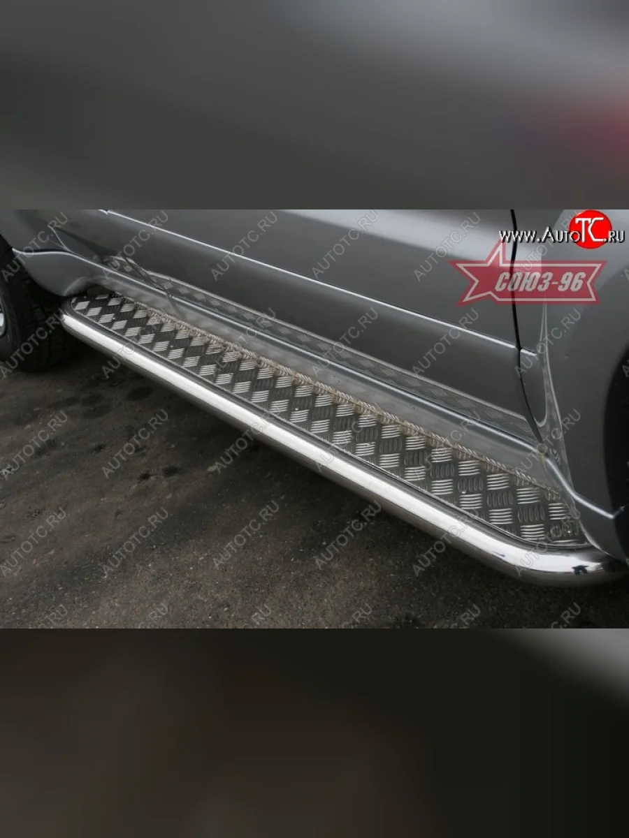 Защита порогов с листом Souz-96 (d60). Ford Escape 2 (2008-2012)  в Керчи Республика Крым