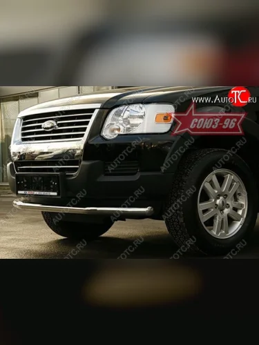 Защита переднего бампера одинарная Souz-96 (d60) Ford Explorer  U251 (2006-2010) 5 дв.