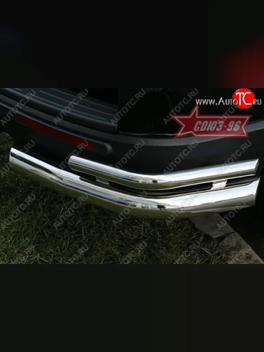 Защита заднего бампера Souz-96 (d76/42) Ford Explorer  U251 (2006-2010) 5 дв.