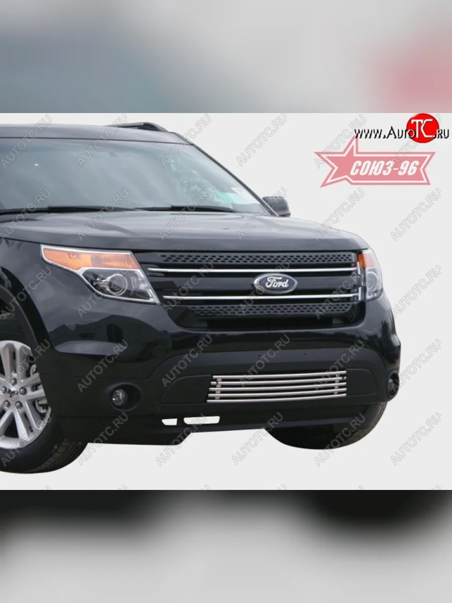 Декоративный элемент воздухозаборника Souz-96 (d16) Ford Explorer U502 дорестайлинг (2010-2016)  в Перми Пермском крае