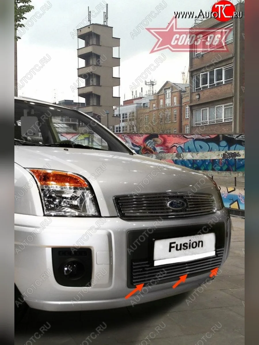 Декоративный элемент воздухозаборника Souz-96 (d10)  Ford Fusion (2005-2012) 1  с доставкой в г. Керчь