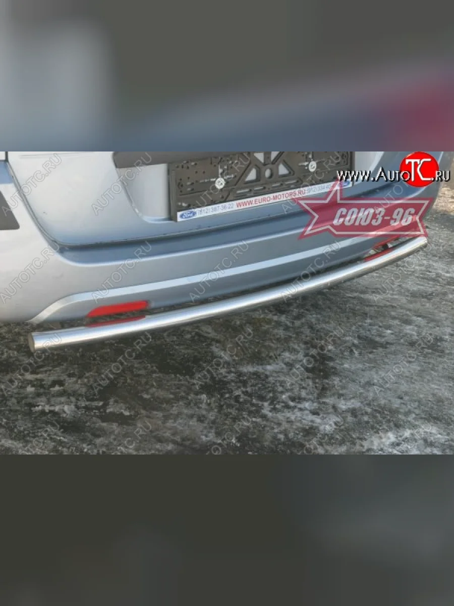 Защита заднего бампера Souz-96 (d42) Ford Fusion 1 хэтчбэк дорестайлинг (2002-2005)  с доставкой в г. Керчь