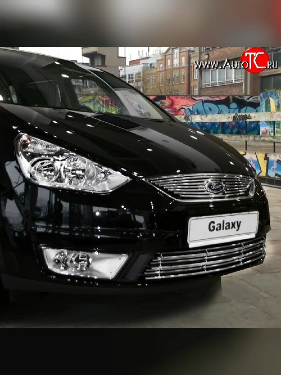 Декоративная вставка решетки радиатора Novline Ford Galaxy 2 дорестайлинг (2006-2010)  в Перми Пермском крае