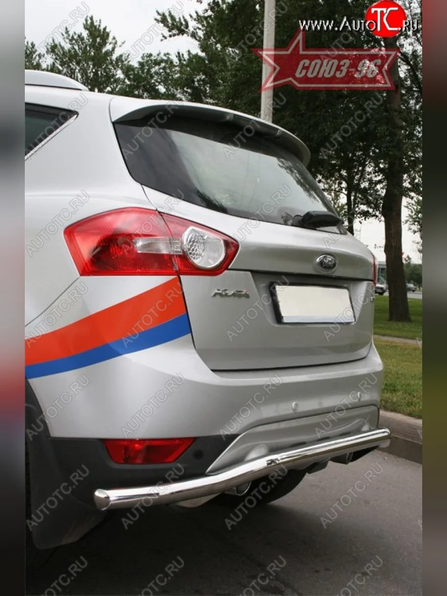 Защита заднего бампера Souz-96 (d60) Ford Kuga 1 (2008-2013)  в Керчи Республика Крым