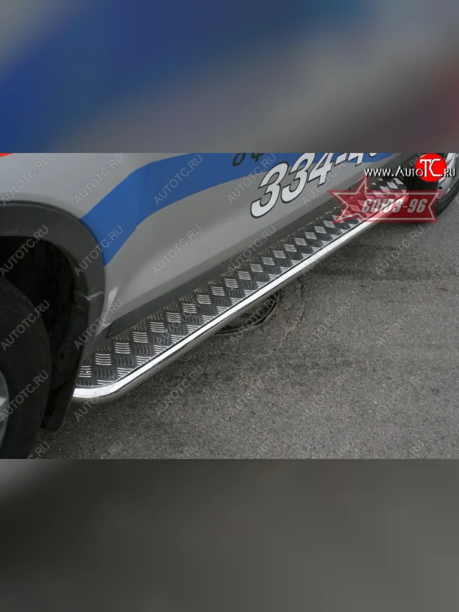 Защита штатных порогов с листом Souz-96 (d42)  Ford Kuga (2008-2013) 1  в Керчи Республика Крым