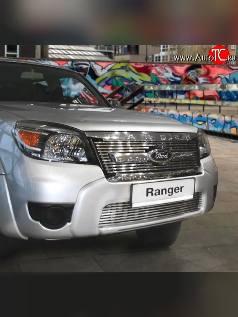 Декоративная вставка решетки радиатора Novline Ford Ranger дорестайлинг (2006-2009)  в Керчи Республика Крым