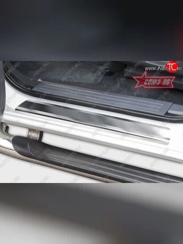 Накладки на внутренние пороги Souz-96 Ford Ranger DoubleCab дорестайлинг (2011-2016)