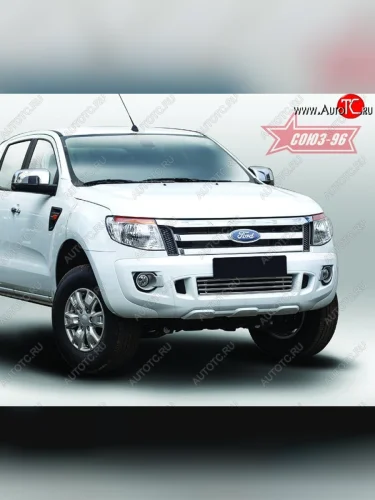 Декоративный элемент воздухозаборника Souz-96 (d16) Ford Ranger ( DoubleCab,  RapCab) (2011-2016) дорестайлинг