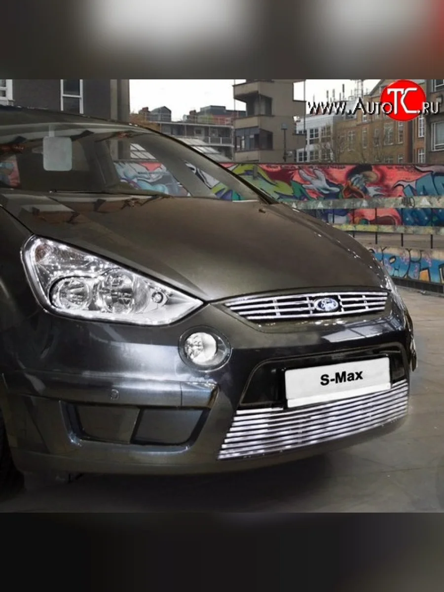 Декоративная вставка воздухозаборника Novline  Ford S-Max (2006-2010) 1  в Воронеже Воронежской области