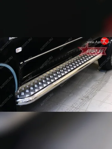 Защита порогов с листом Souz-96 (d76). Great Wall Deer G3 (1998-2010)