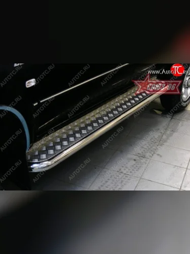 Защита порогов с листом Souz-96 (d60). Great Wall Deer G3 (1998-2010)