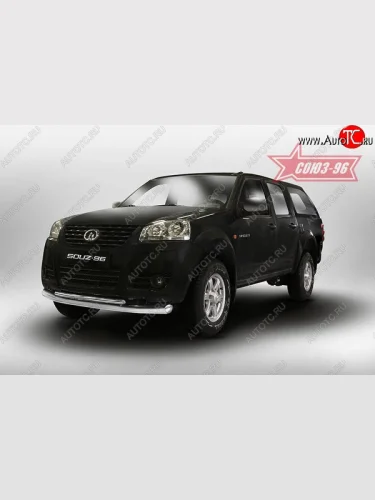 Защита переднего бампера двойная Souz-96 (d76/42) Great Wall Wingle 5 (2011-2017)