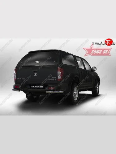 Защита заднего бампера из боковых уголков (d60) Souz-96 Great Wall Wingle 5 (2011-2017)