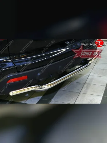 Защита заднего бампера Souz-96 (d60/42) Honda CR-V RE1,RE2,RE3,RE4,RE5,RE7 дорестайлинг (2007-2010)