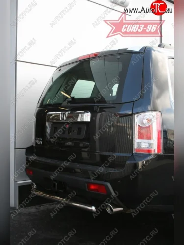 Защита заднего бампера Souz-96 (d60) Honda Pilot YF4 дорестайлинг (2008-2011)