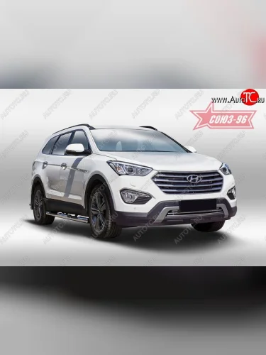 Декоративный элемент воздухозаборника Souz-96 (d16) Hyundai Grand Santa Fe  1 DM (2013-2016) дорестайлинг