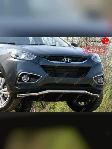 Защита переднего бампера одинарная Souz-96 (d60) Hyundai IX35  LM (2009-2018) дорестайлинг, рестайлинг