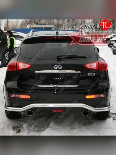Защита заднего бампера Souz-96 (d60) INFINITI EX35  J50 (2007-2013)