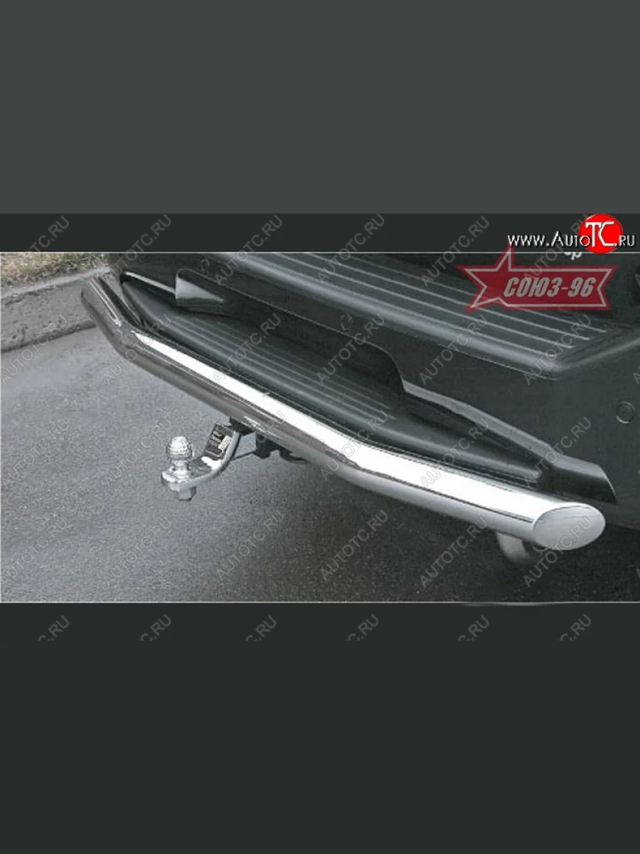 Защита заднего бампера американской комплектации Souz-96 (d76) INFINITI QX56 JA60 дорестайлинг (2004-2007)  с доставкой в г. Керчь