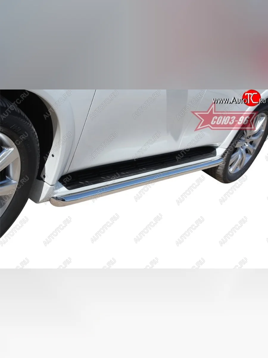 Защита штатных порогов Souz-96 (d60) INFINITI QX56 Z62 (2010-2013)  в Керчи Республика Крым