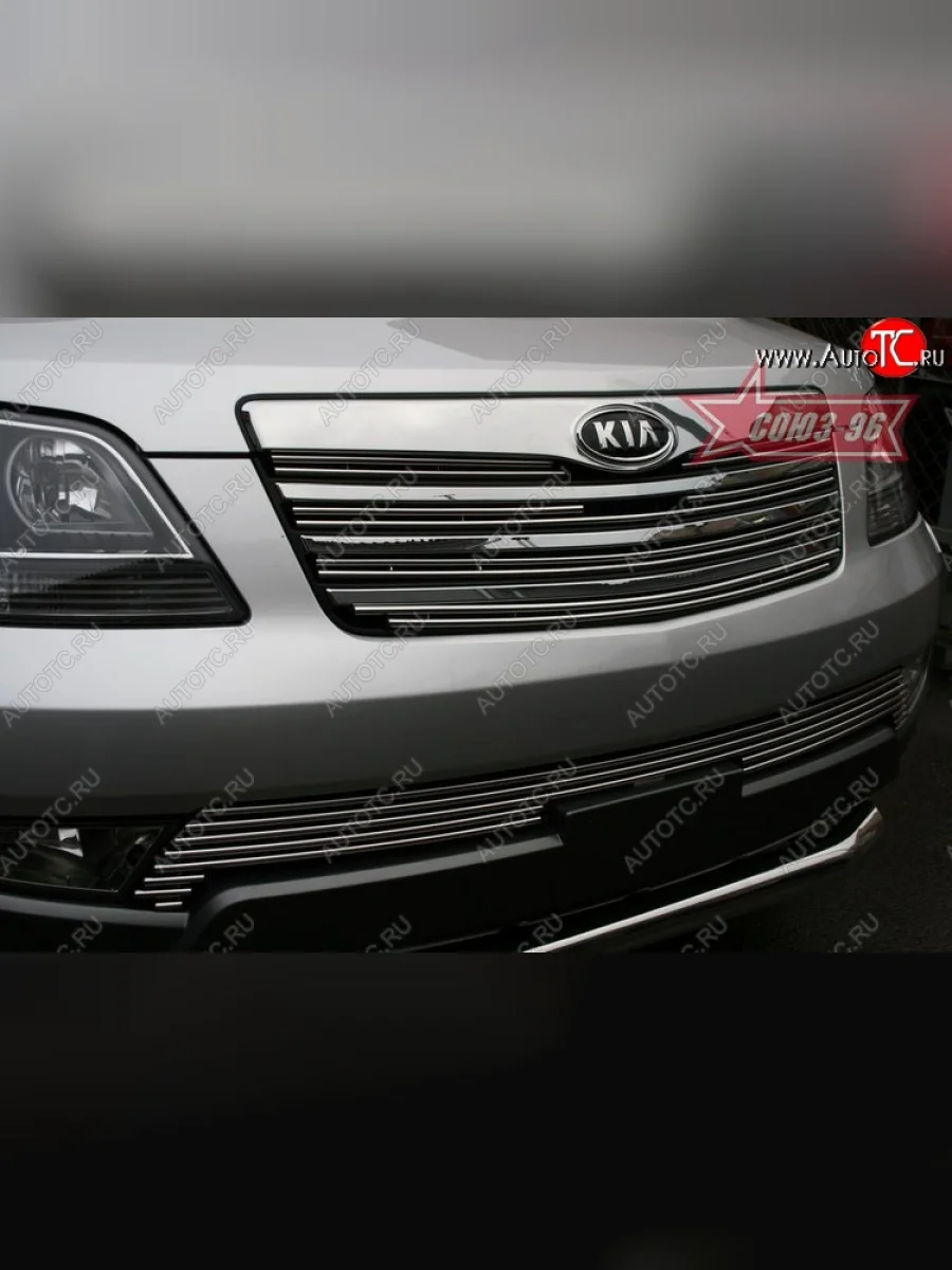 Декоративные элементы решетки радиатора Souz-96 (d10)  KIA Mohave (2008-2017) HM  в Самаре Самарской области
