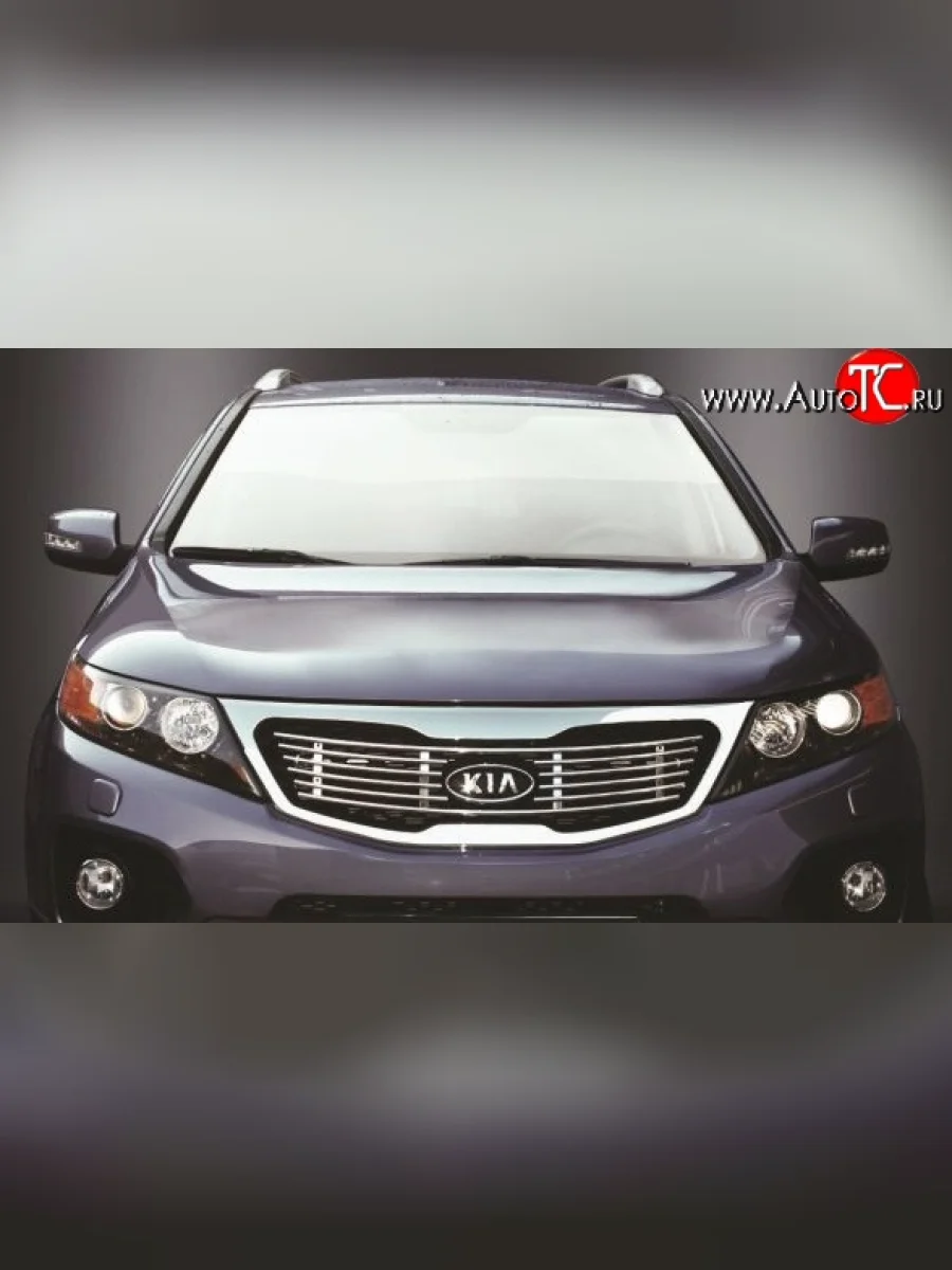 Декоративная вставка решетки радиатора Novline  KIA Sorento (2009-2012) XM  в Самаре Самарской области