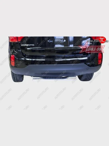 Защита заднего бампера с проступью Souz-96 (d76) KIA Sorento XM рестайлинг (2012-2015)