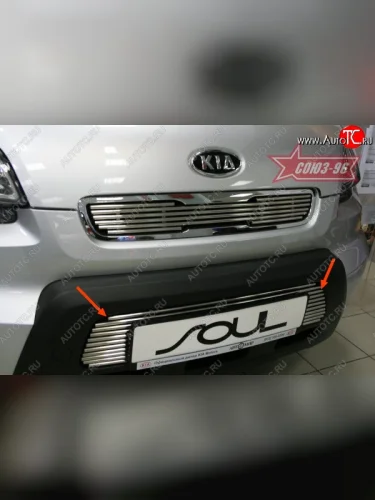 Декоративный элемент воздухозаборника Souz-96 (d10) KIA Soul  AM (2008-2011) дорестайлинг
