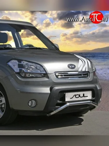 Декоративные вставки решетки радиатора Novline KIA Soul  AM (2008-2011) дорестайлинг