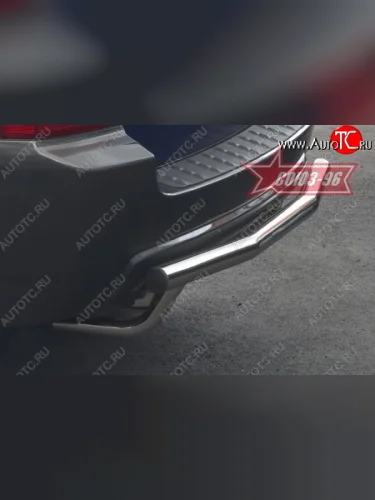 Защита заднего бампера Souz-96 (d60) KIA Sportage  2 JE,KM (2004-2008) дорестайлинг