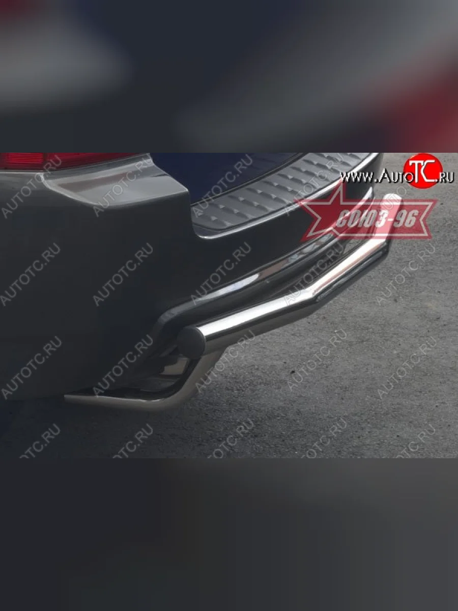 Защита заднего бампера Souz-96 (d60)  KIA Sportage (2004-2008) 2 JE,KM  в Керчи Республика Крым