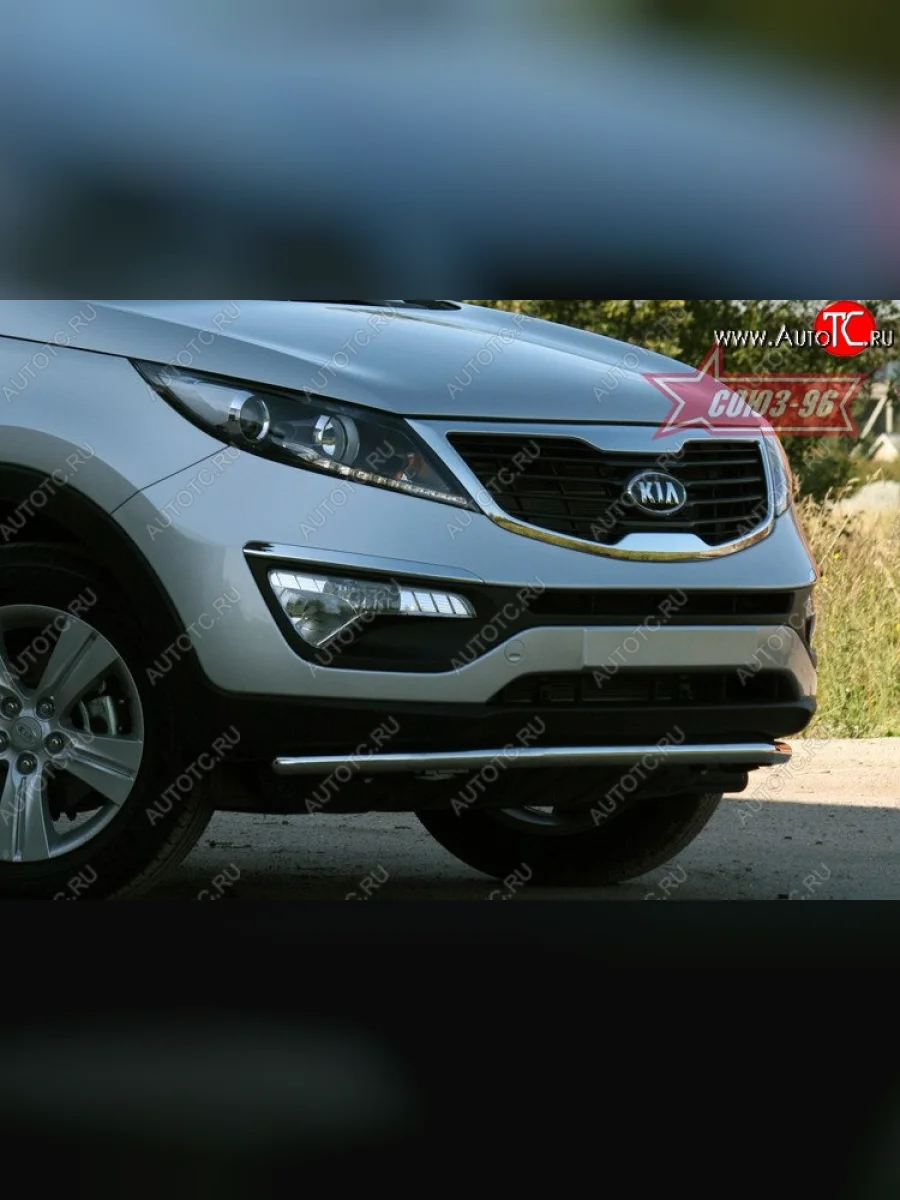 Защита переднего бампера одинарная Souz-96 (d42) KIA Sportage 3 SL дорестайлинг (2010-2014)  в Керчи Республика Крым