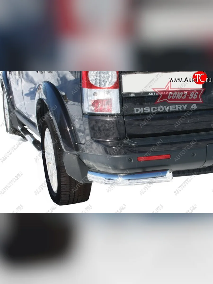 Защита заднего бампера из боковых уголков Souz-96 (d76)  Land Rover Discovery (2009-2016) 4 L319  в Керчи Республика Крым