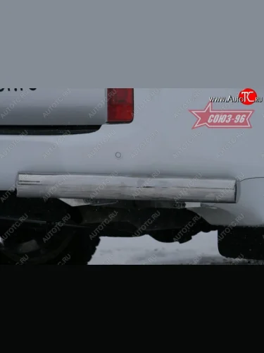 Защита заднего бампера из боковых уголков Souz-96 (d76) Lexus GX460  J150 (2009-2013) дорестайлинг